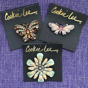 *NWT* Cookie Lee | 3 Brooches
